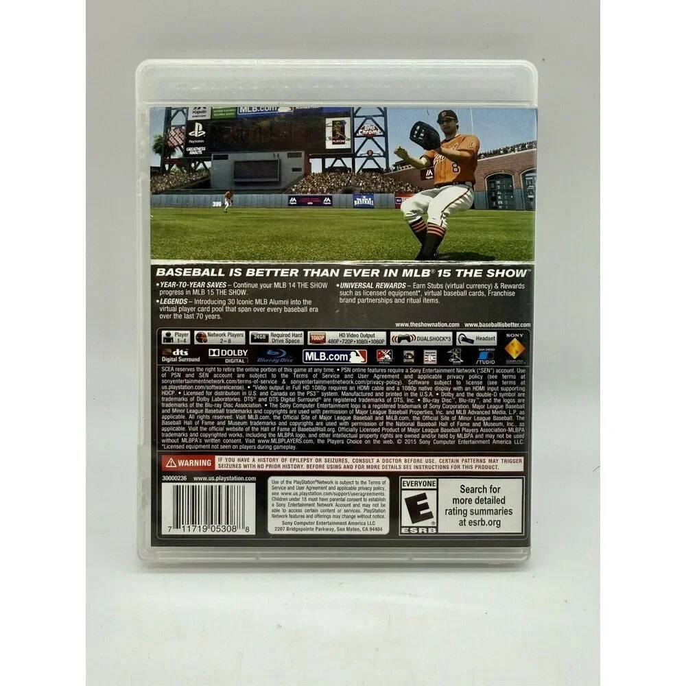 MLB 15: The Show PS3 PlayStation 3 Game And‎ Case Tested